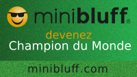 Gwendoline joue au Minibluff